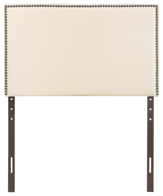 Modway Bedroom Region Twin Nailhead Upholstered Headboard, Ivory