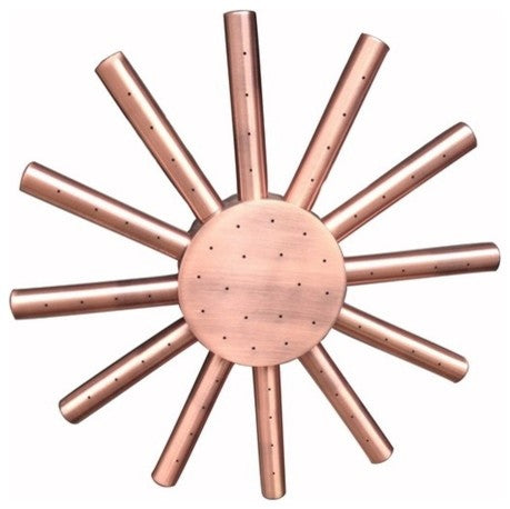 Antique Red Copper Rainfall Showerhead