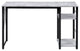 2 Tier Shelf Writing Desk, Antique White and Black
