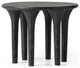 Kelden End Table-Raw Black