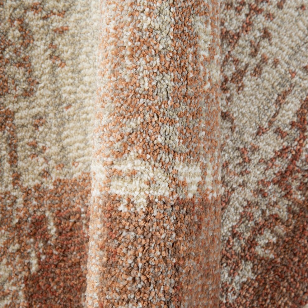 Jordan Aly Area Rug, Sand, 5'3" x 7'6", Geometric
