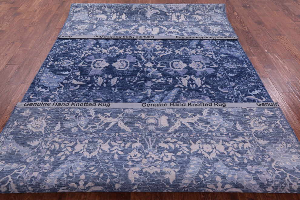 6' 11" X 14' 2" Modern Hand-Knotted Wool Rug Q11898