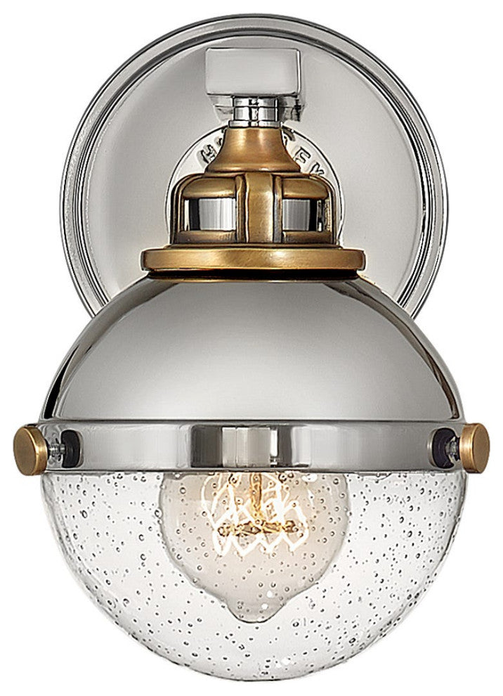 Hinkley 5170PN Single Light Vanity, Polished Nickel