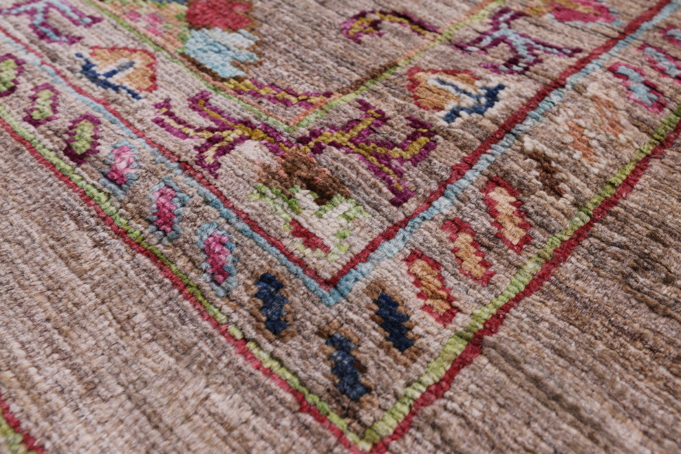 Handmade Persian Tabriz Wool Rug 3' 7" X 4' 7" Q10105