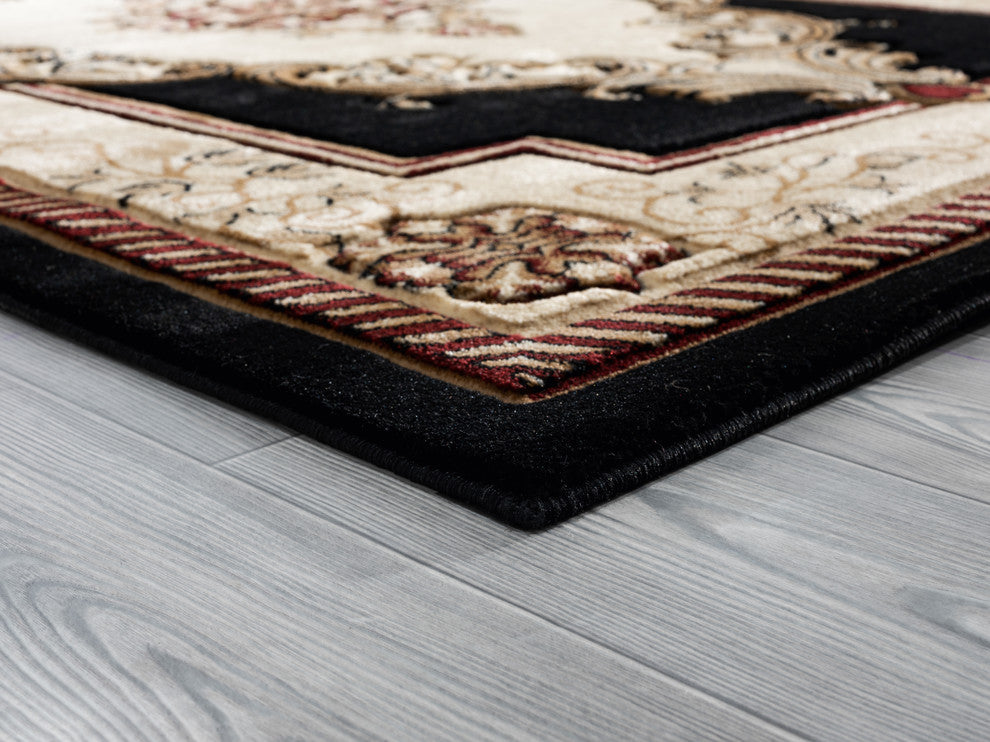 United Weavers Bristol Fallon Black Area Rug 5'3x7'6