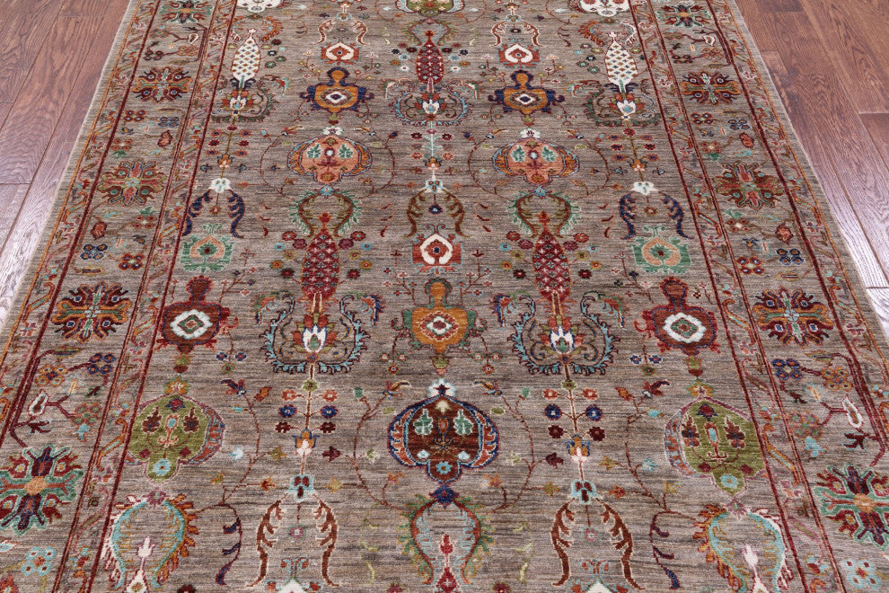 Persian Tabriz Hand Knotted Wool Rug 5' 10" X 8' 4" Q11301