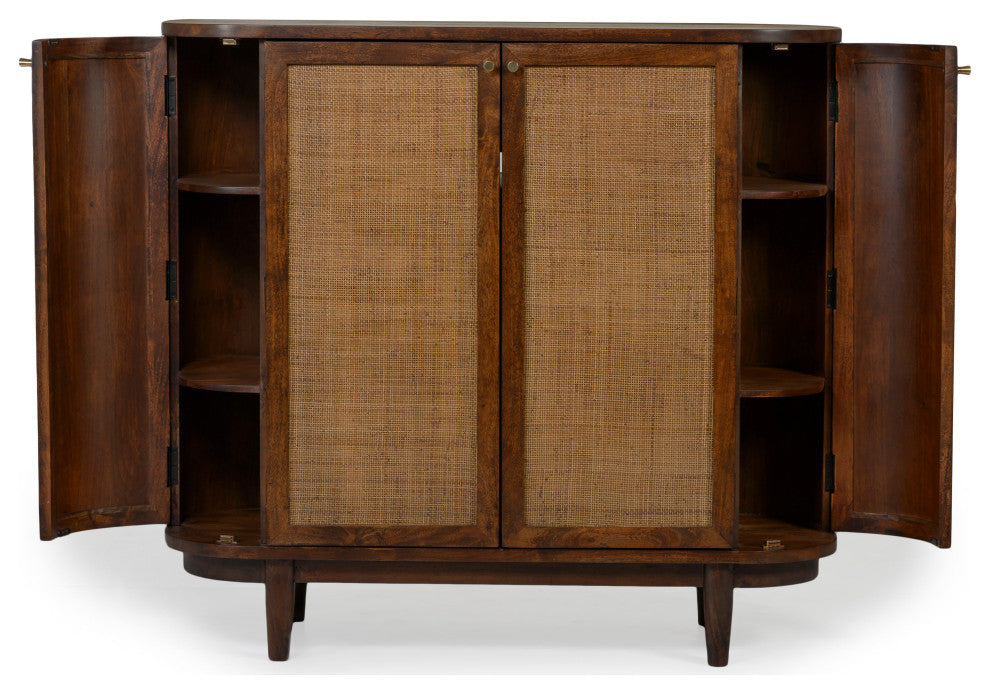 Interior view with doors/open compartments visible on white background.