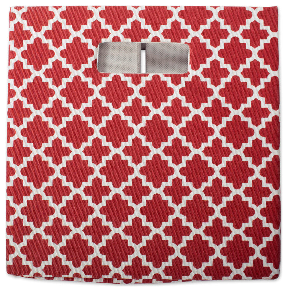Polyester Cube Lattice Rust Square 13"x13"x13"