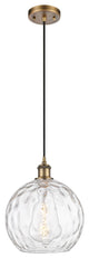 Innovations 516-1P-BB-G1215-10-LED 1-Light Mini Pendant, Brushed Brass
