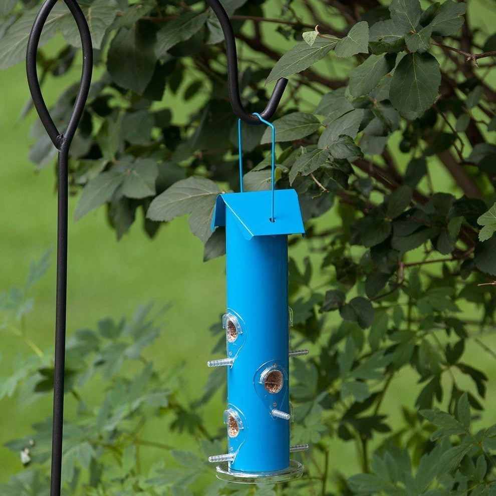 Perky-Pet 391 Metal Tube Wild Bird Feeder, Blue
