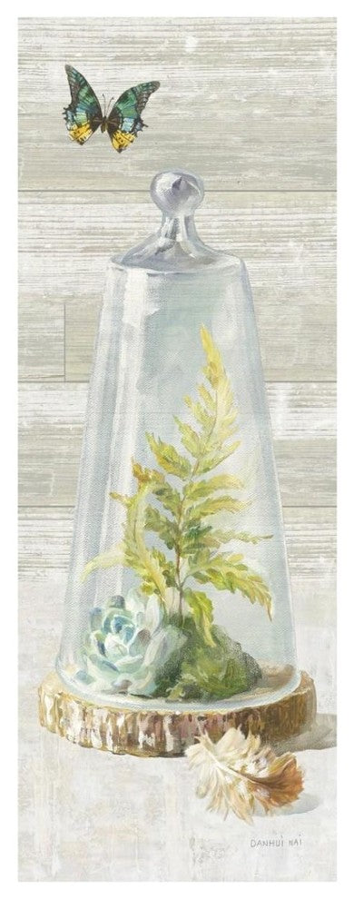 "Succulent Garden IV Panel" Digital Paper Print by Danhui Nai, 17"x42"