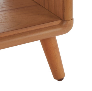 Safavieh Solo Open Shelf Bench, Black/Natural
