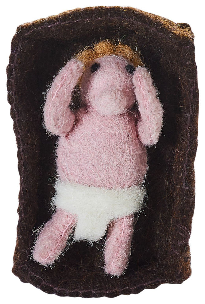 Nativity Scene in Hand Felted Wool