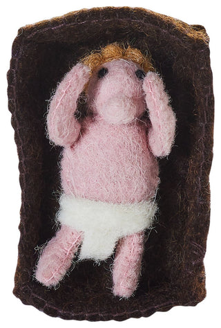 Nativity Scene in Hand Felted Wool