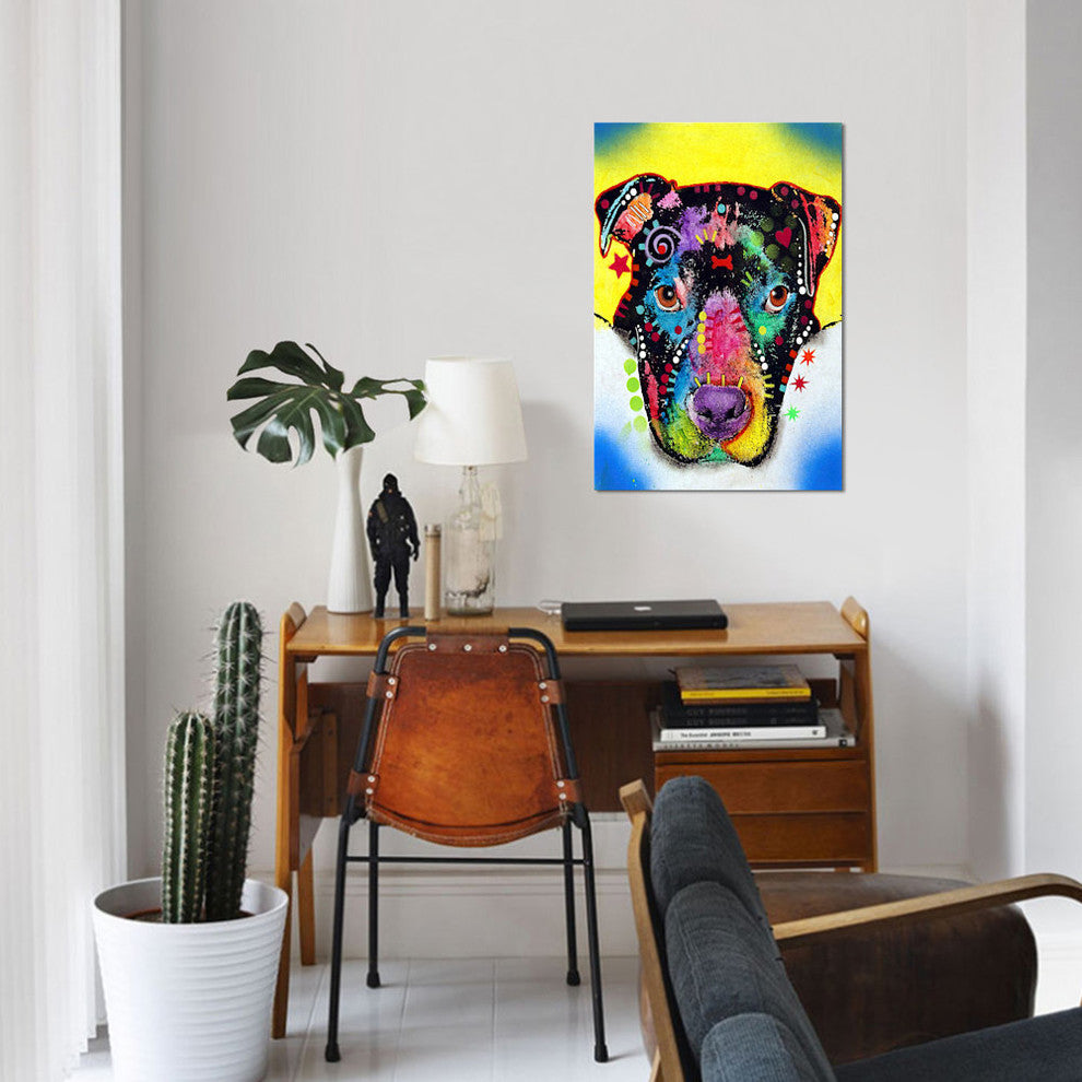 "Otter Pit Bull" by Dean Russo, Canvas Print, 26"x18"
