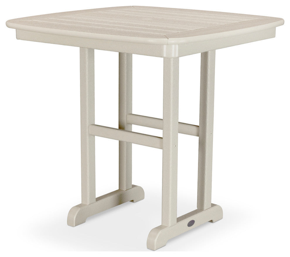 Polywood Nautical 31" Dining Table, Sand