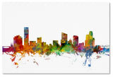 "Grand Rapids, Michigan Skyline" Canvas Art by Michael Tompsett