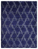 HAND KNOTTED LOOM SILK ECO-FRIENDLY RUGS-5'x8',Rectangle,Blue Beige,Contemporary