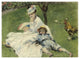 "Madame Monet and Her Son" Digital Paper Print by Pierre-Auguste Renoir, 50"x38"