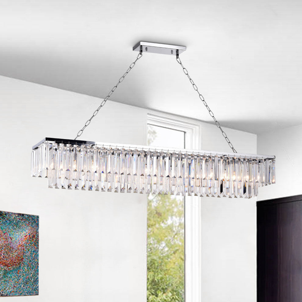 Kratos 8-Light Crystal Chandelier