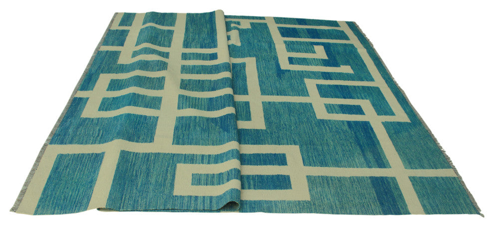 Winchester Kilim Vern Blue Rug