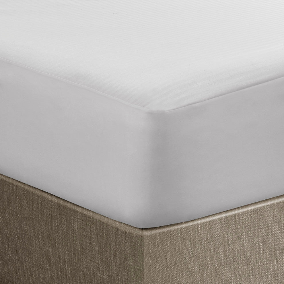 Serta Waterproof Heated Mattress Pad, White