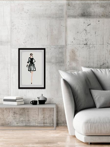 "La Moda" Framed Painting Print, 12"x18"