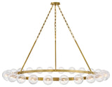 Fredrick Ramond Coco Extra Large Single Tier Chandelier, Lacquered Brass