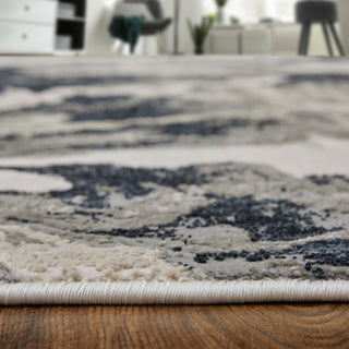Orin Modern Abstract, Ivory/Black/Taupe, 8'x10' Area Rug
