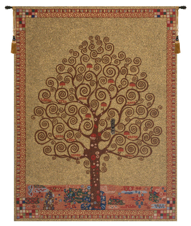 Klimt's Tree of Life, Wall Tapestry, 33"x23"