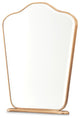 Camellia Field Vanity Mirror, Antique Gold