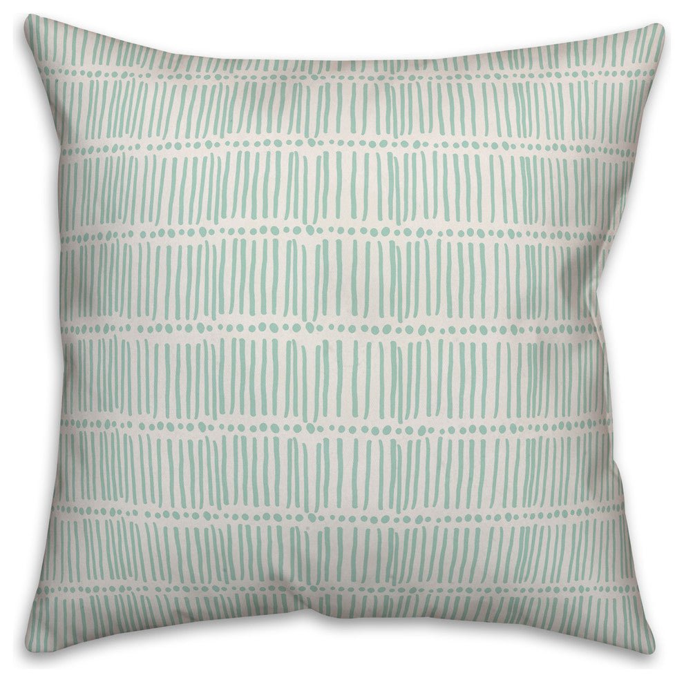 Sketched Pattern 18x18 Throw Pillow