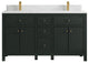 Sonoma 60 Double Bathroom Vanity in Dark Forest Green with 1.5"  Empira