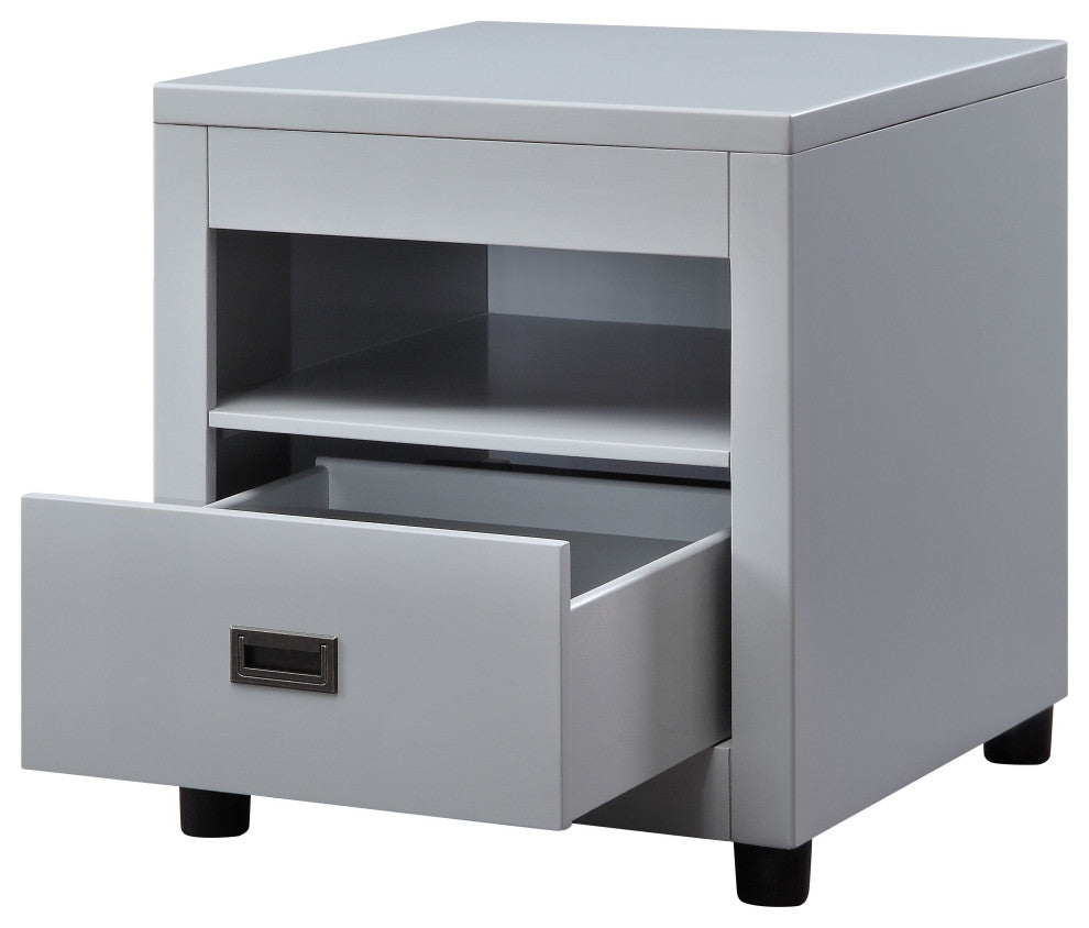 Eleanor End Table, Dove Gray