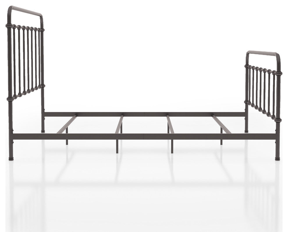 Furniture of America Celinda Metal California King Spindle Bed in Dark Bronze