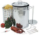 Bayou Classic 1118 Turkey Fryer With Lid, Stainless Steel, 32 Quart