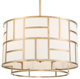 Crystorama 6-Light Vibrant Gold Chandelier