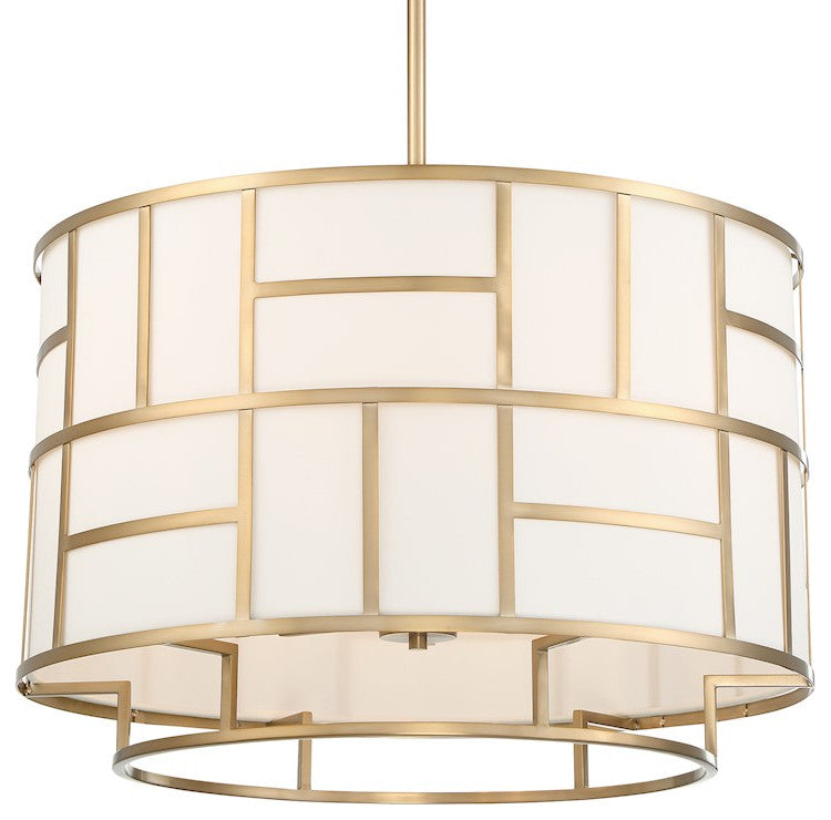 Crystorama 6-Light Vibrant Gold Chandelier