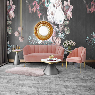 TOV Furniture Daisy Blush Velvet Chair