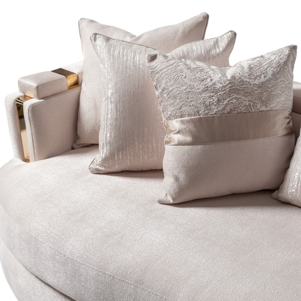 Carmela Mansion Sofa Almond/Gold