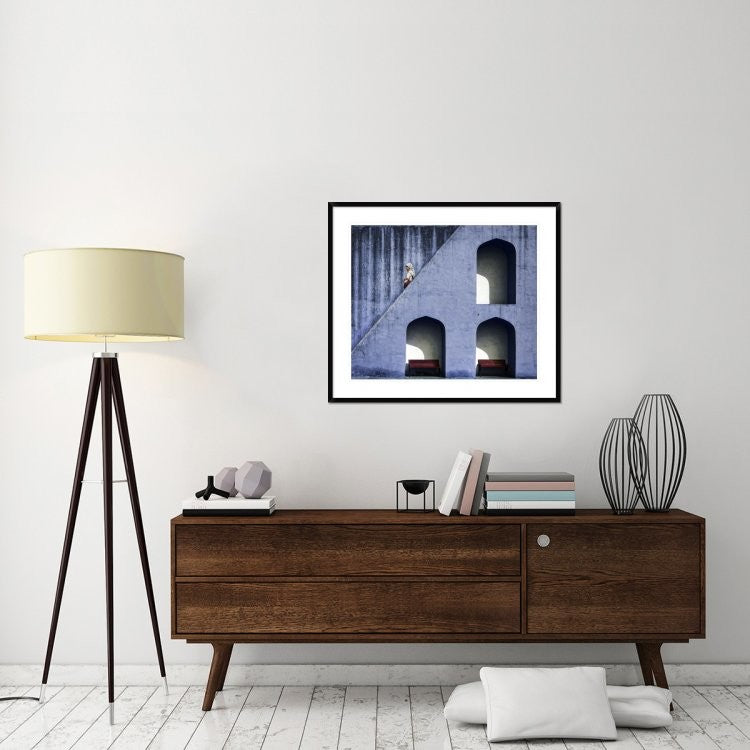 "The Emptiness Of Waiting" Framed Digital Print by Piet Flour, 38"x32"