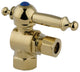 Kingston Brass 3/8" IPS X 3/8" OD Comp Angle Stop, Polished Brass
