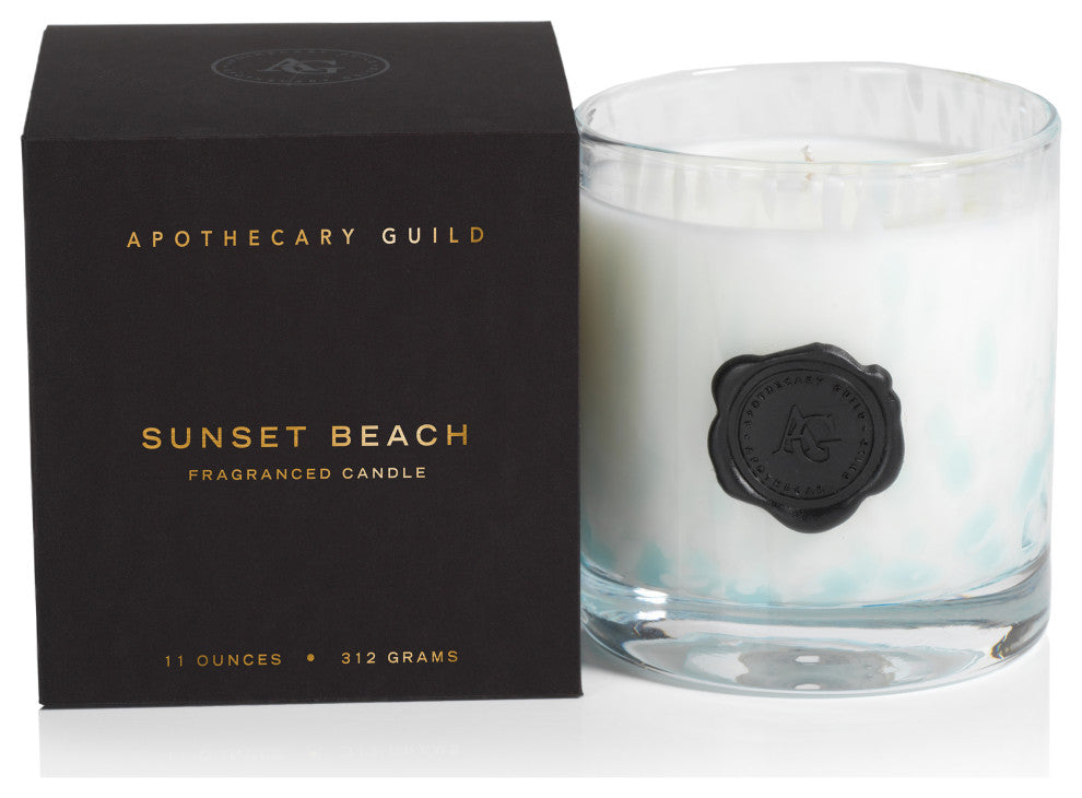 AG Opal Glass Candle Jar in Gift Box, Sunset Beach