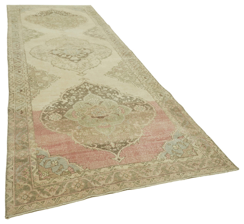 Rug N Carpet - Handwoven Turkish 4' 10" x 13' 5" Contemporary Runner Rug