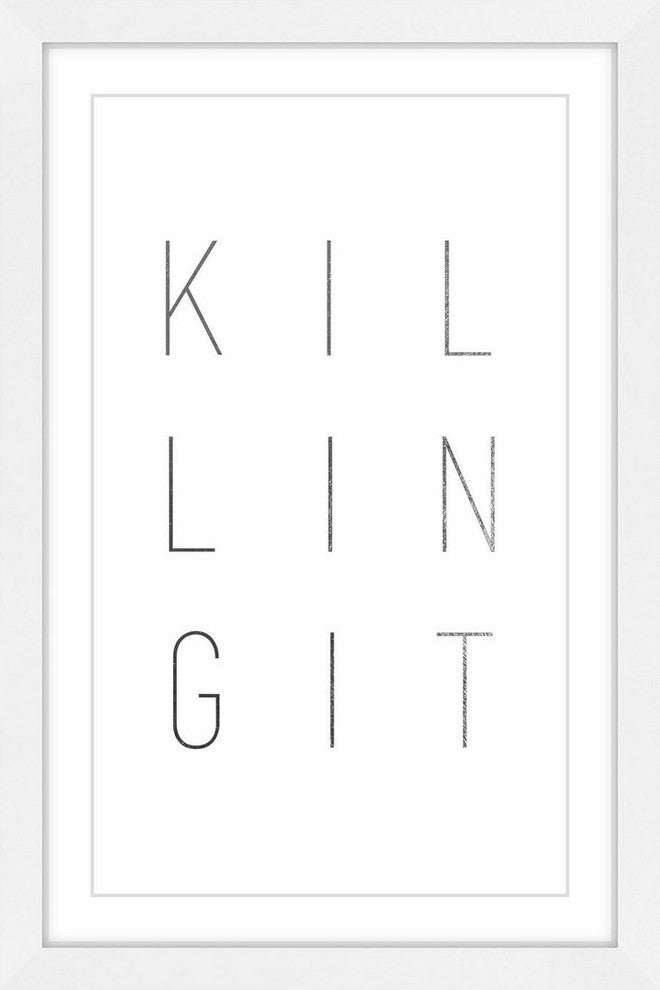 "Killing It II" Framed Painting Print, 12"x18"