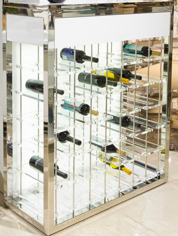 State St. Wine Bar Cabinet - Off White