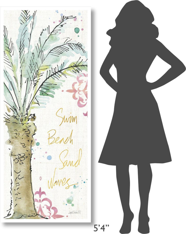 "Palm Passion VI" Digital Paper Print by Anne Tavoletti, 26"x62"