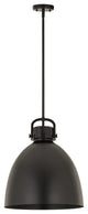 Innovations Lighting 710-1S-BK-M712-14BK Newton Bell 1 Light 14" Pendant