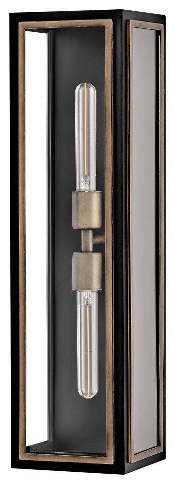 Hinkley Shaw Large Wall Mount Lantern, Black