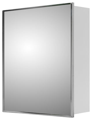 Deluxe Series Medicine Cabinet, 20"x26", Stainless Steel Frame, Surface Mount
